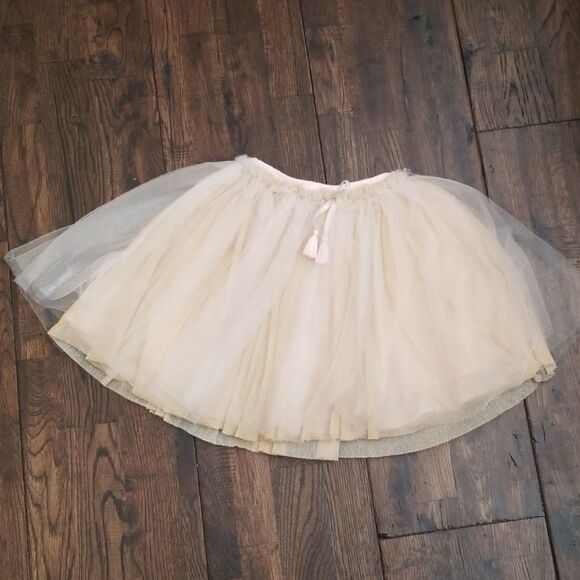Girls Blush pink and gold  tutu skirt size 3 to 4 - Picture 1 of 3